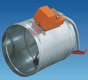 MDR-T Electromotor Operated Circular Volume Control Air Damper